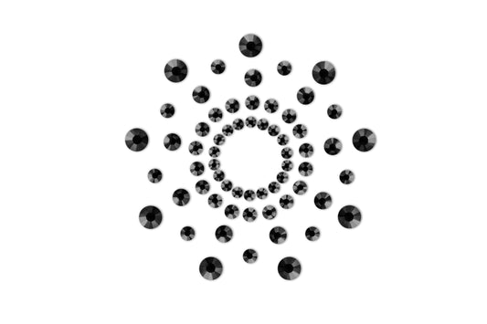 Mimi Bijoux de seins Strass Noir · Bijoux Indiscrets · vue 2