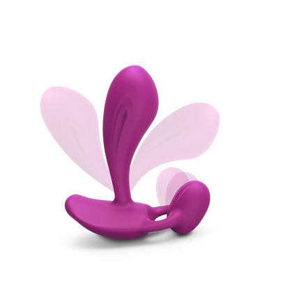 Witty vibromasseur et stimulateur clitoridien Sweet orchid velours · Love to Love · vue 3