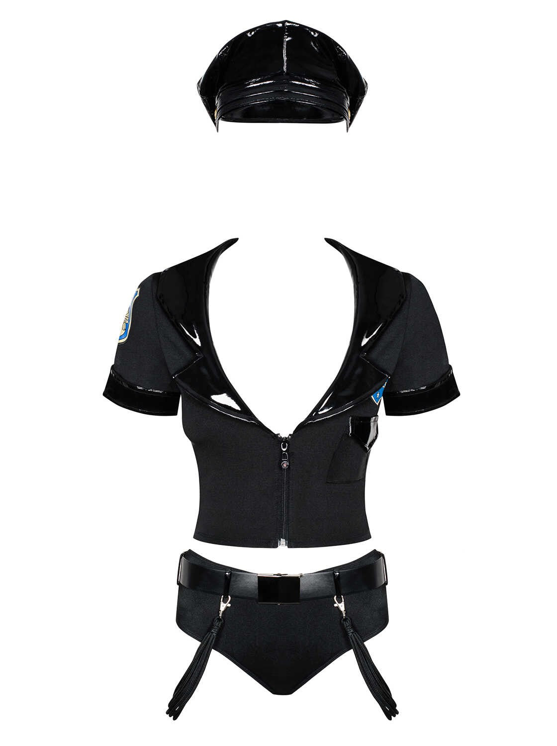 Police set Costume 6 pièces Noir · Obsessive · vue 3