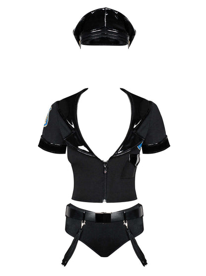 Police set Costume 6 pièces Noir · Obsessive · vue 3