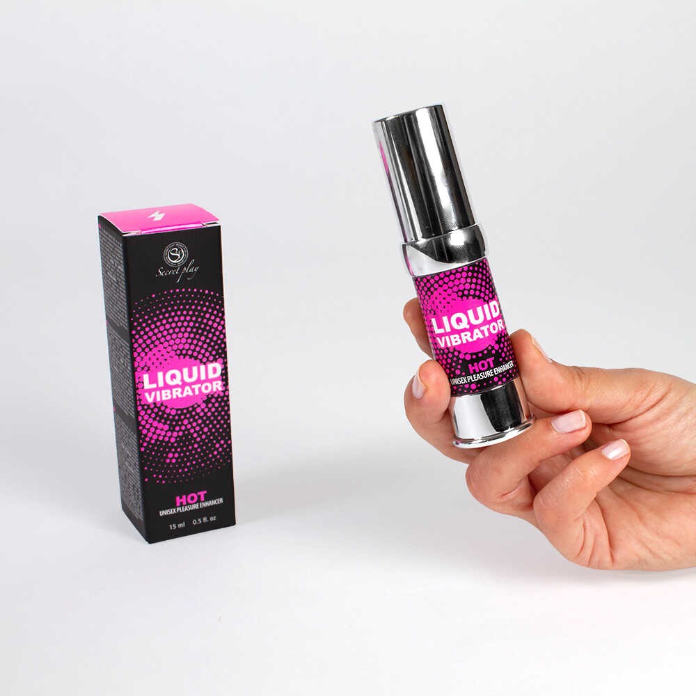 Liquide stimulant effet vibration chauffant Hot Secret Play