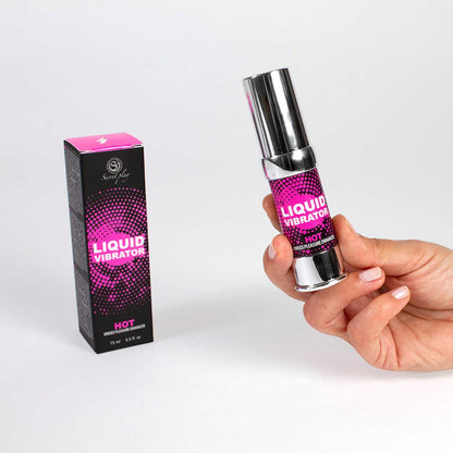 Liquide stimulant effet vibration chauffant Hot Secret Play