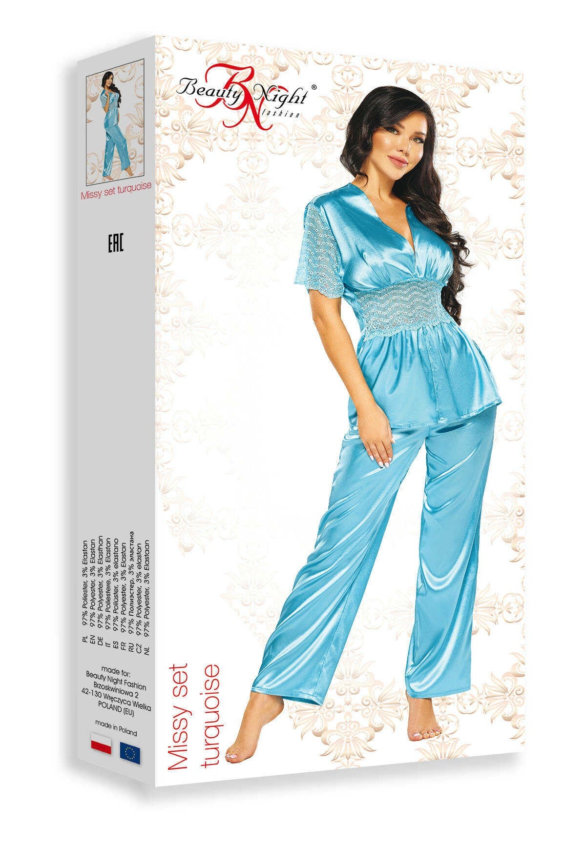 Missy ensemble Turquoise · Beauty Night · vue 4