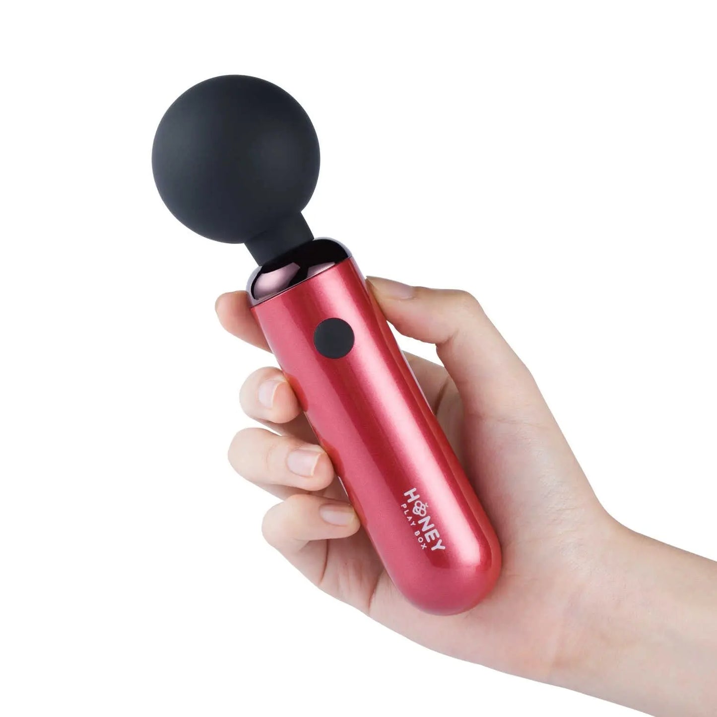 Mini Wand Pomi - Puissant vibromasseur - Rose et noir - stimulateur clitoridien compact pour se donner du plaisir n'importe ou