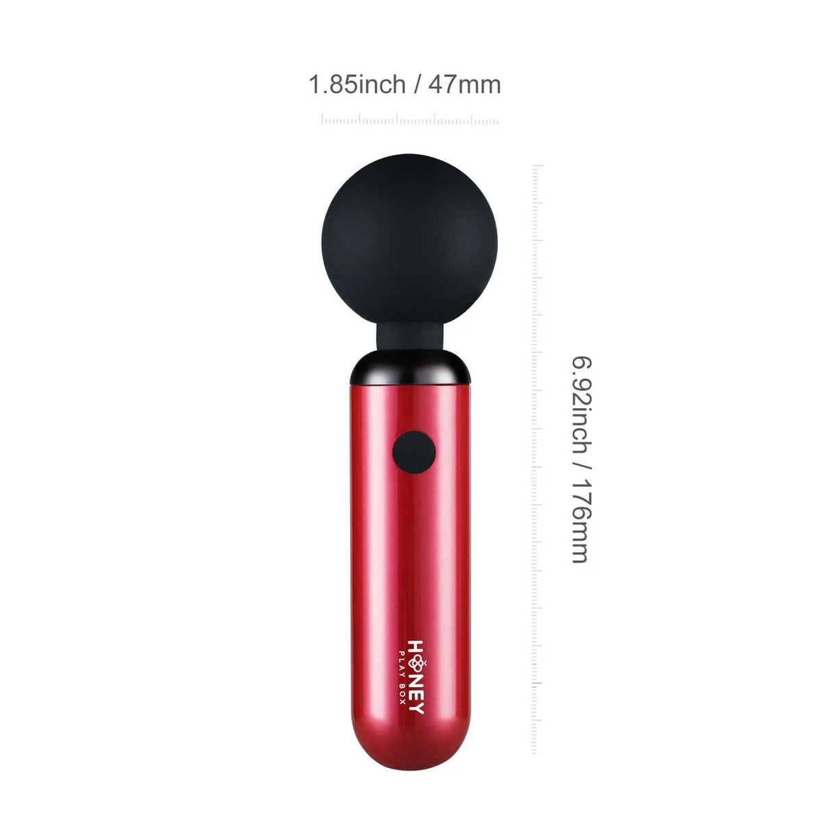 Pomi wand vibromasseur - petit et puissant pour l'emporter partout avec vous Rose et noir - stimulateur clitoridien 