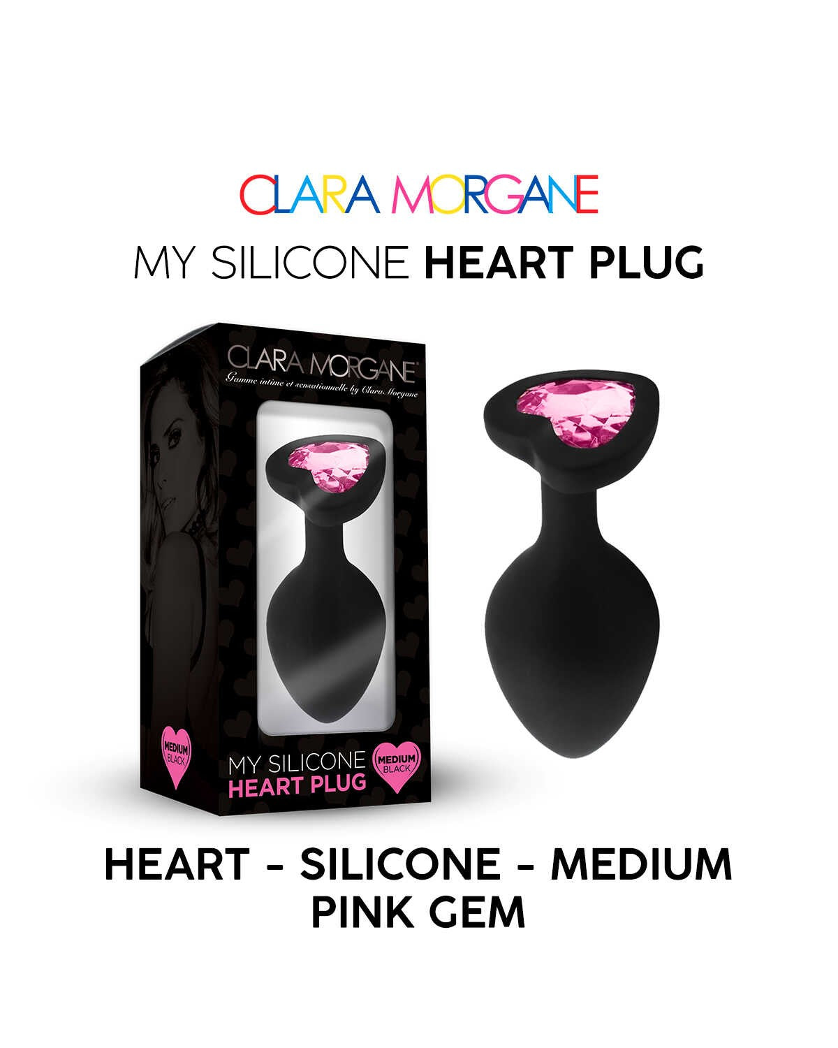 My Silicone Heart Plug Gem rose · Clara Morgane
