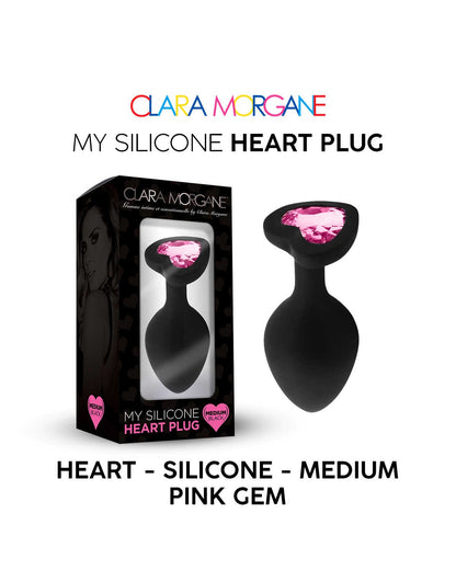 My Silicone Heart Plug Gem rose · Clara Morgane