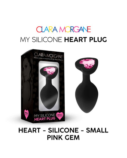 My Silicone Heart Plug Gem rose · Clara Morgane · vue 5