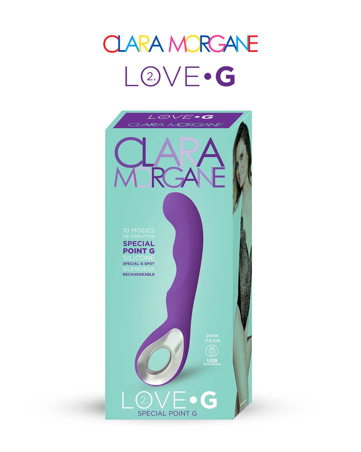 Love G 2.0 vibromasseur Violet · Clara Morgane