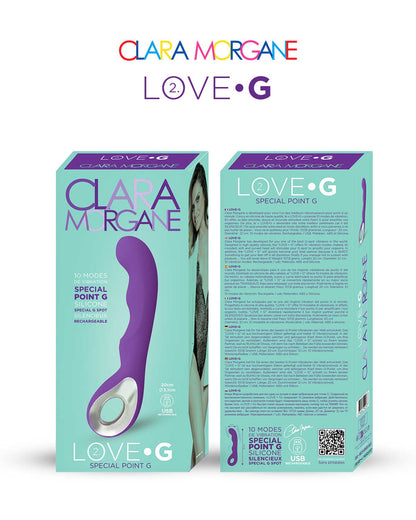 Love G 2.0 vibromasseur Violet · Clara Morgane · vue 3