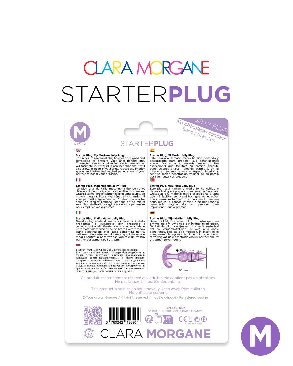 Starter plug Mauve (M) · Clara Morgane · vue 2
