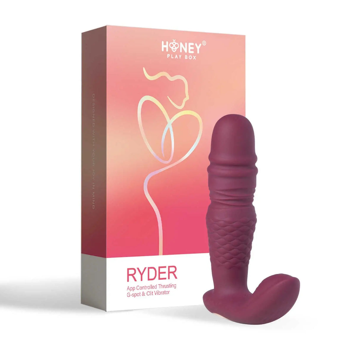 Ryder - Vibromasseur Vibromasseur connecté et va et vient double stimulation avec application - Honey Play box - Vibromasseur disponible chez LollyDoll, pas cher