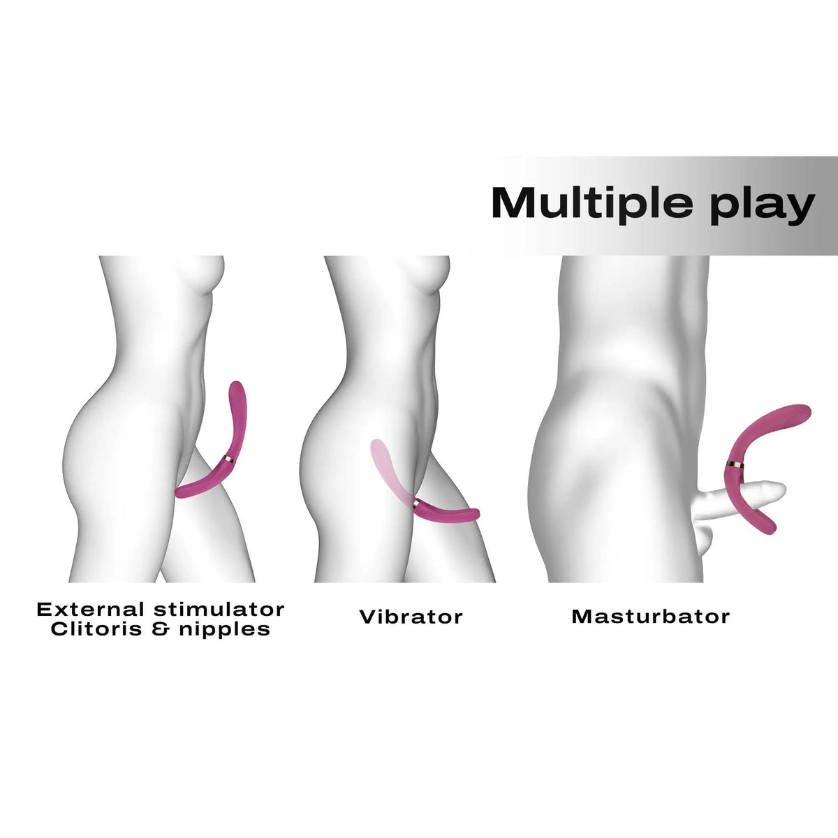 Vibromasseur Infinite Joy - Prune - Dorcel - Vibromasseur disponible chez LollyDoll, pas cher
