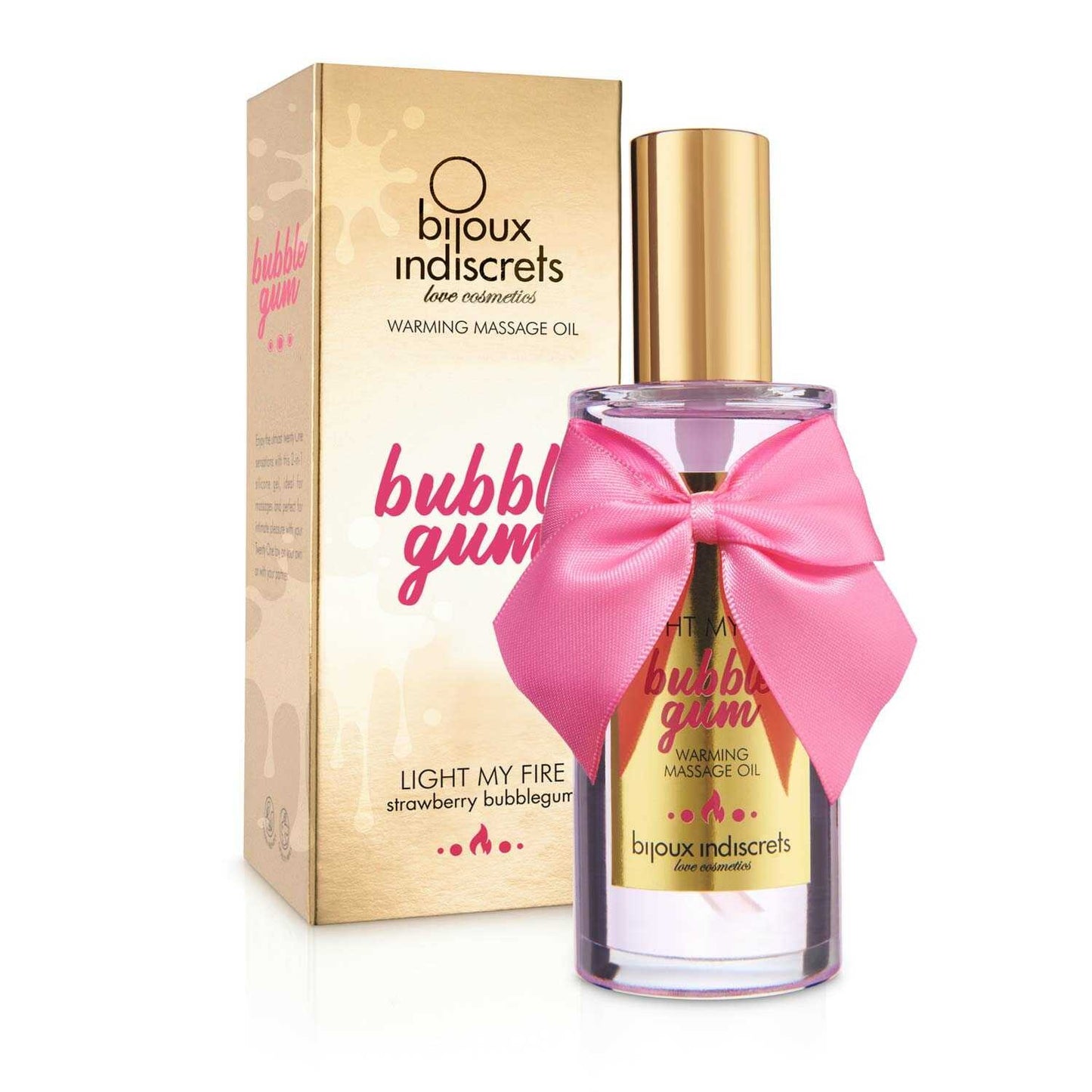 Light my fire Bubblegum huile de massage chauffante · Bijoux Indiscrets