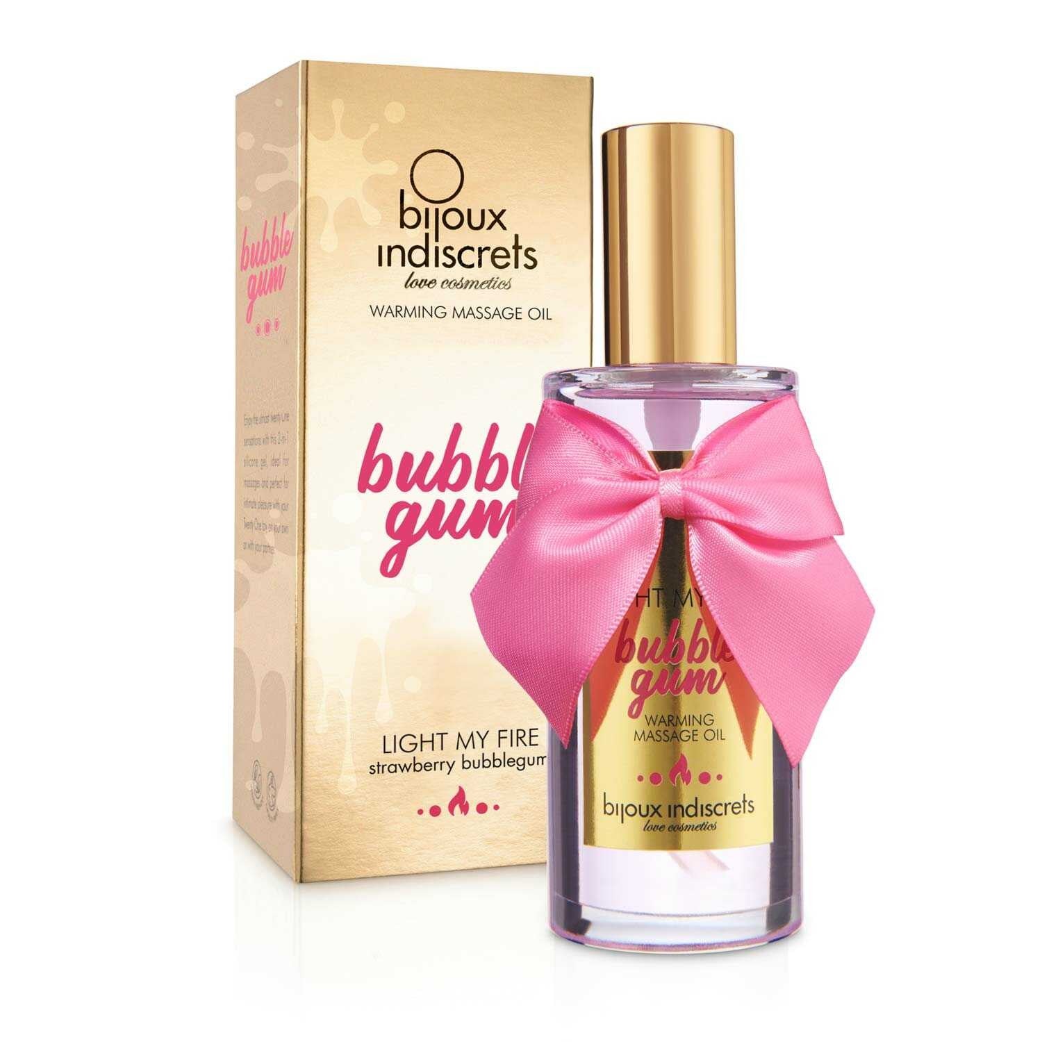 Light my fire Bubblegum huile de massage chauffante · Bijoux Indiscrets