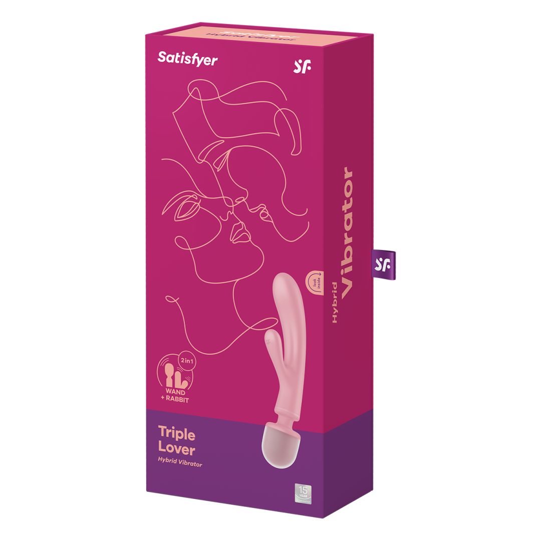 Triple lover Rabbit et Wand Rose · Satisfyer · vue 4