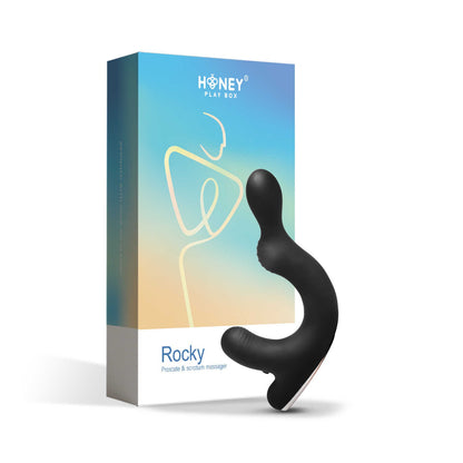 Rocky vibromasseur pour la prostate et le scrotum Noir · Honey Play Box