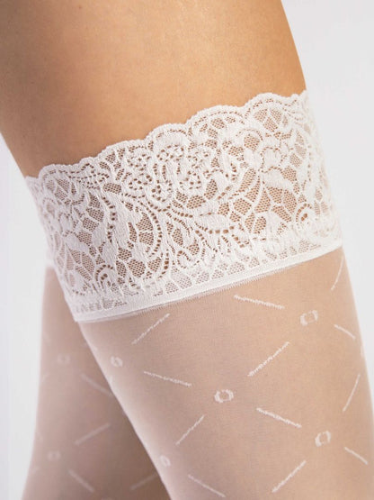 Enchanté bas 20 den Blancs · Fiore · vue 2