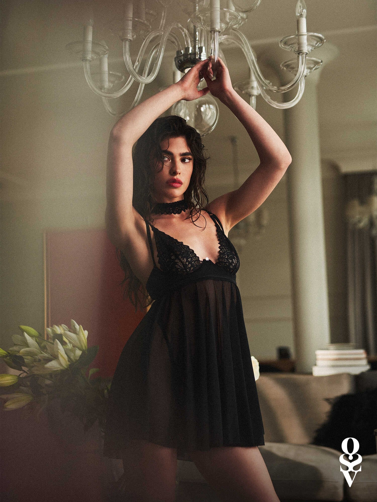 Donarella babydoll et String Noire NP · Obsessive · vue 4