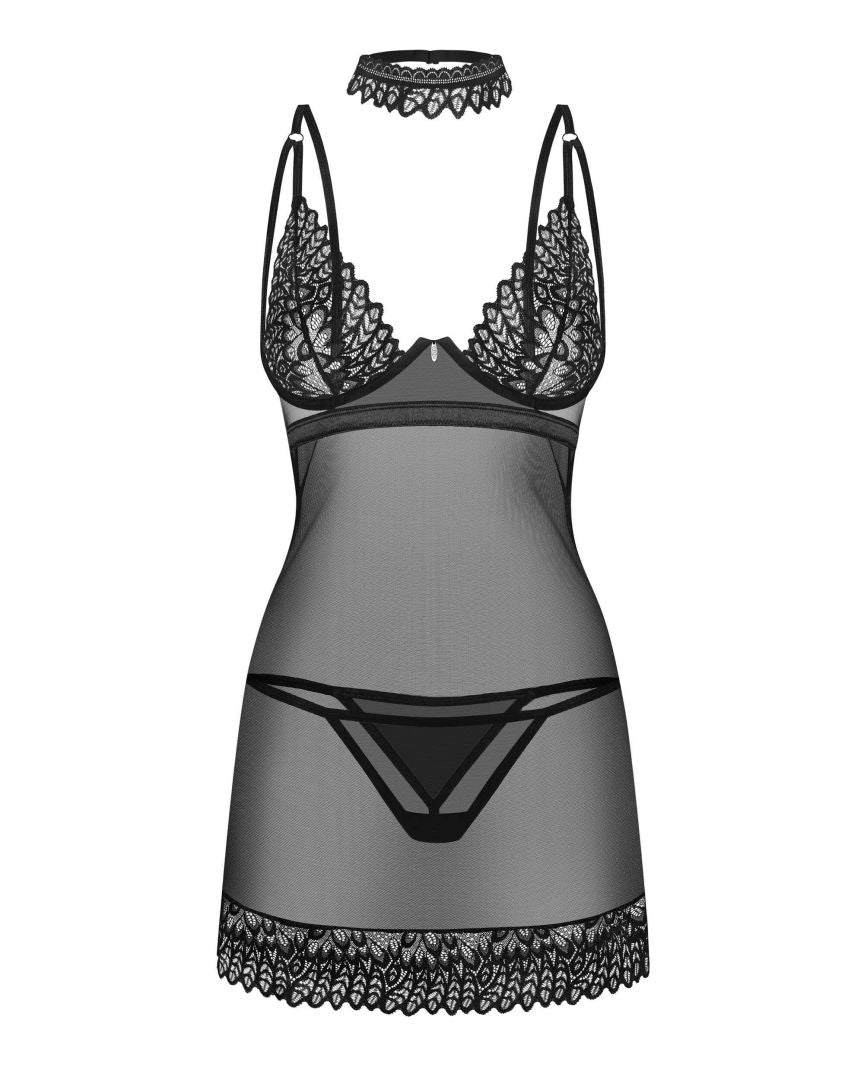Donarella nuisette et string Noire NP · Obsessive · vue 5