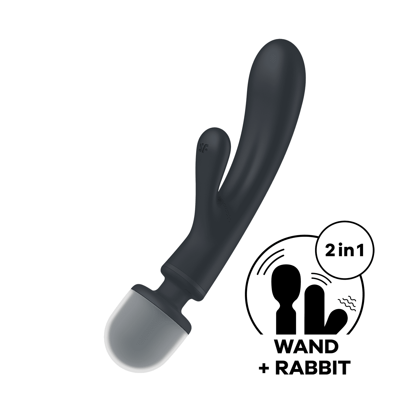 Triple lover Rabbit et Wand Noir · Satisfyer