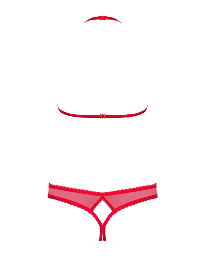 Ensemble ouvert 2 pcs Rouge · Obsessive · vue 5