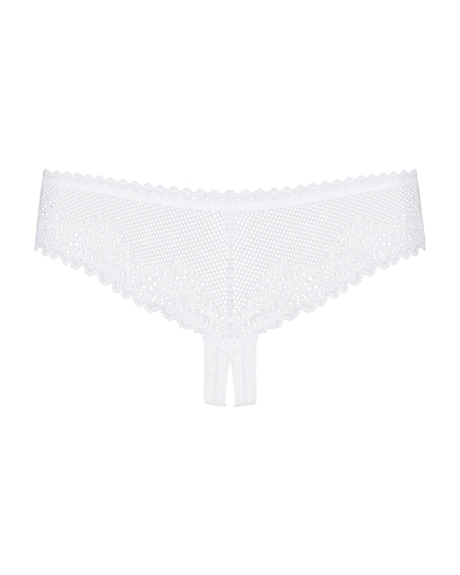 Alabastra String ouvert Blanc · Obsessive · vue 4