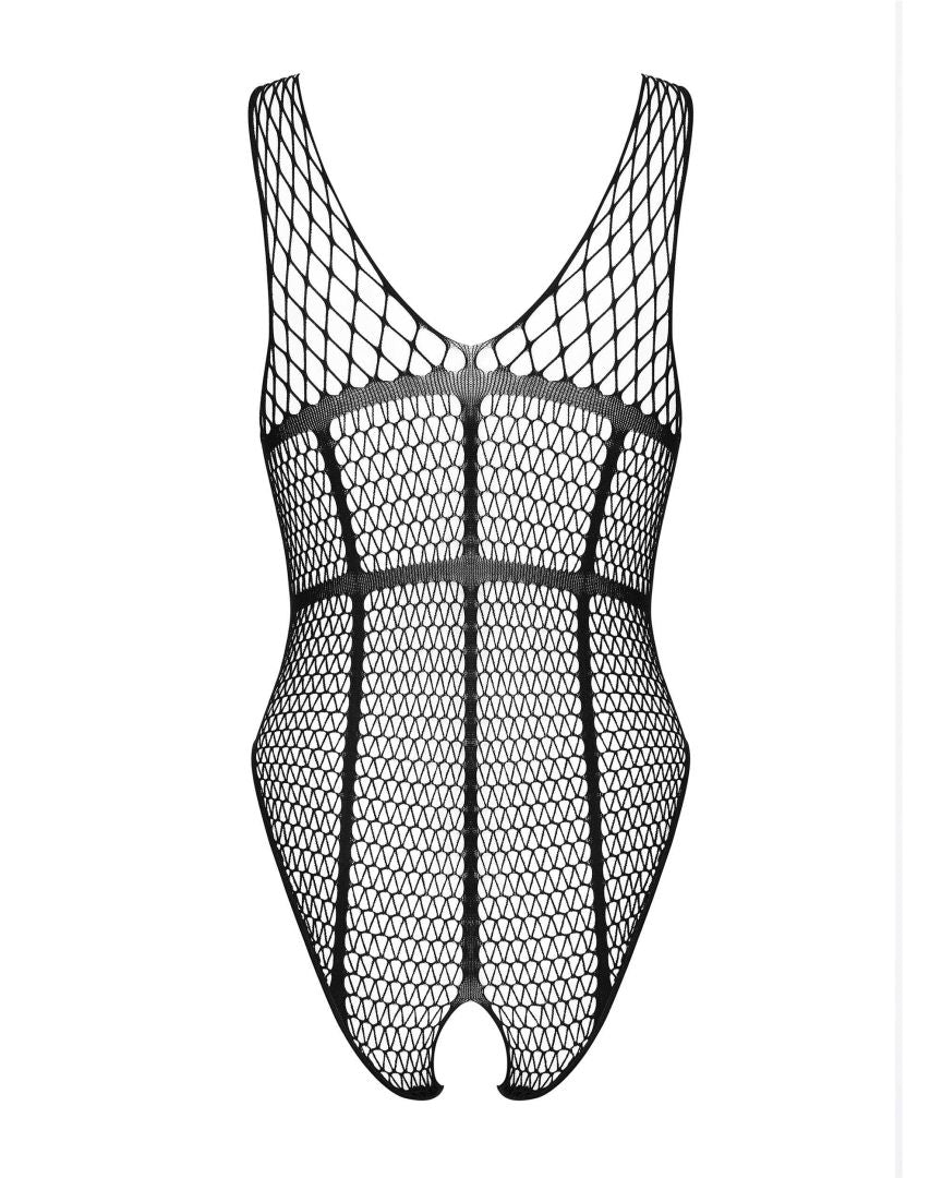Body ouvert Noir à lacets · Obsessive · vue 5