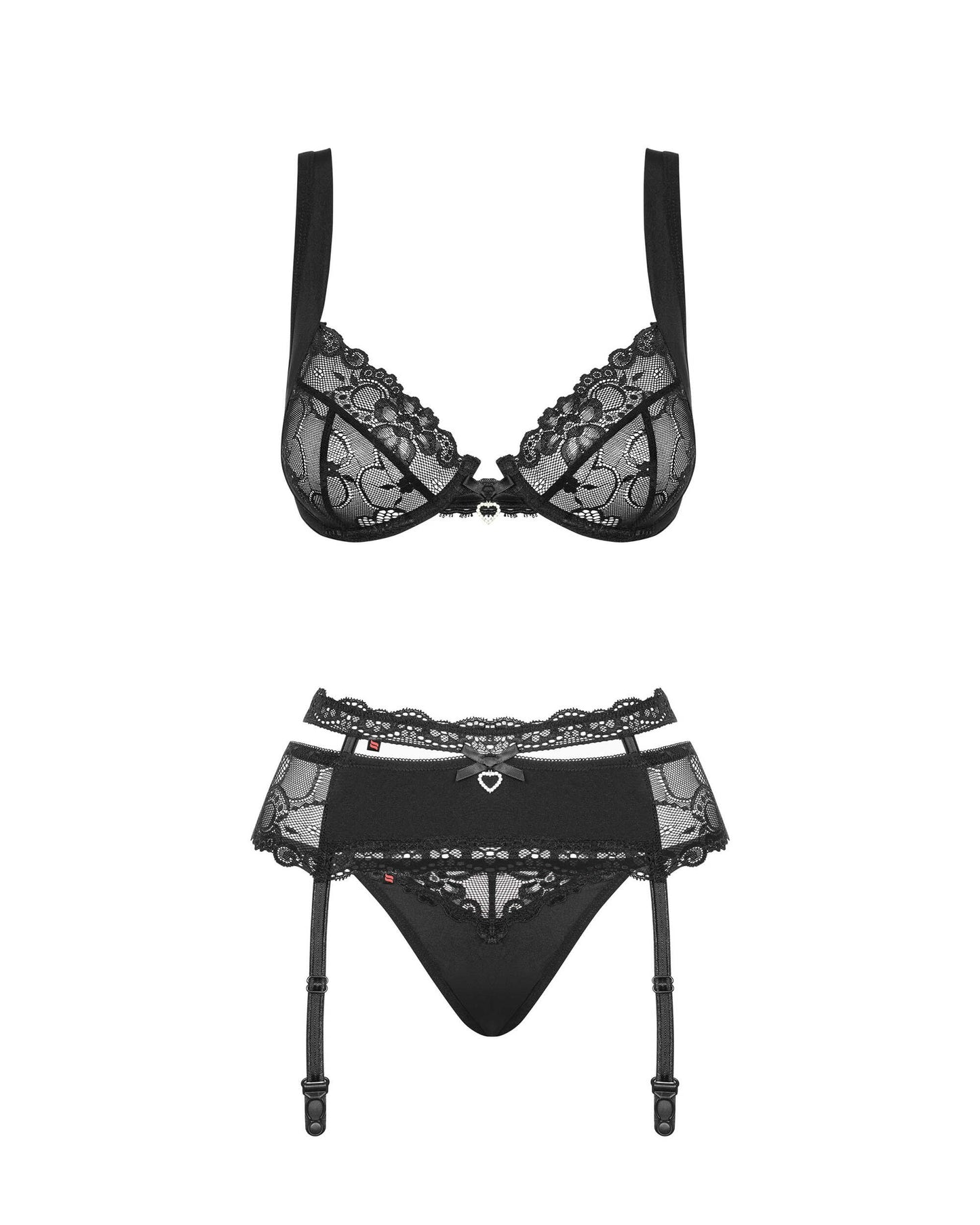 Heartina Ensemble 3 pcs Noir · Obsessive · vue 5