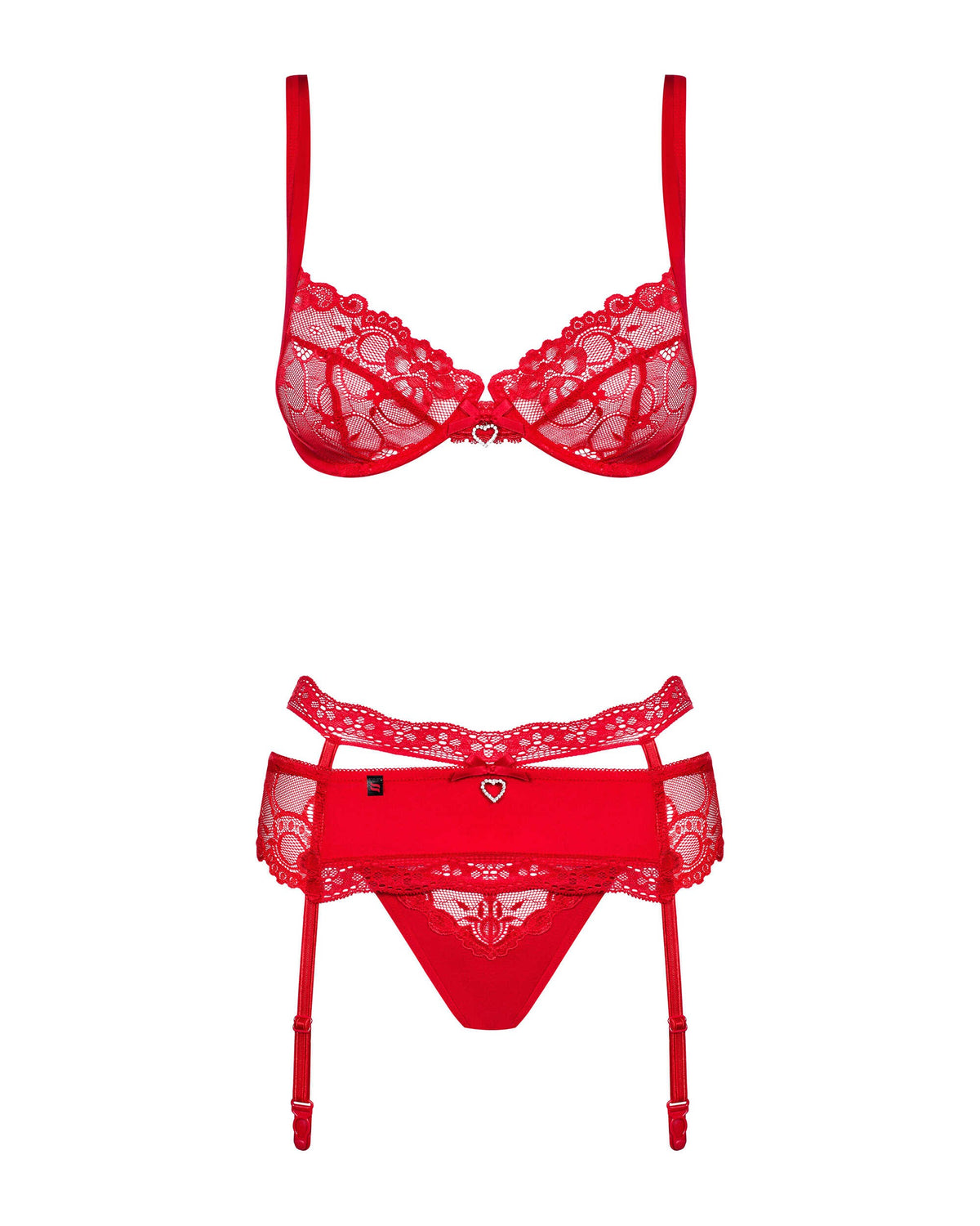 Heartina Ensemble 3 pcs Rouge · Obsessive · vue 5