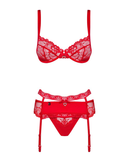 Heartina Ensemble 3 pcs Rouge · Obsessive · vue 5
