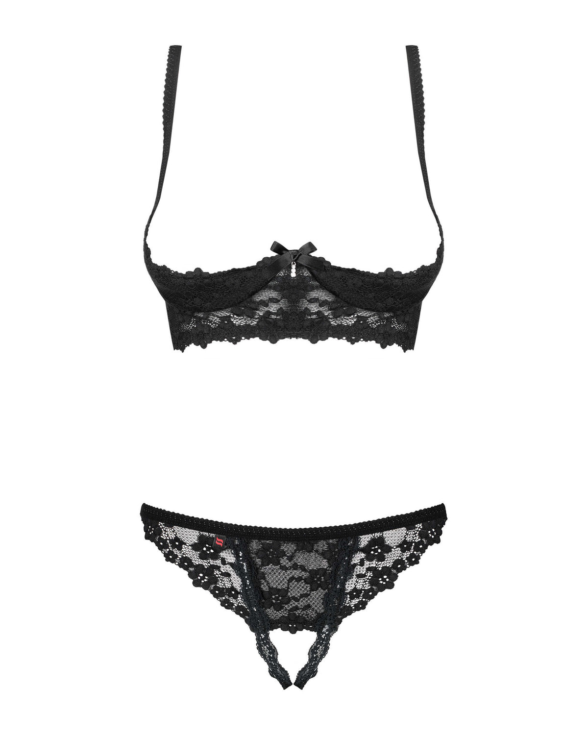 Letica Ensemble ouvert 2 pcs Noir · Obsessive · vue 5
