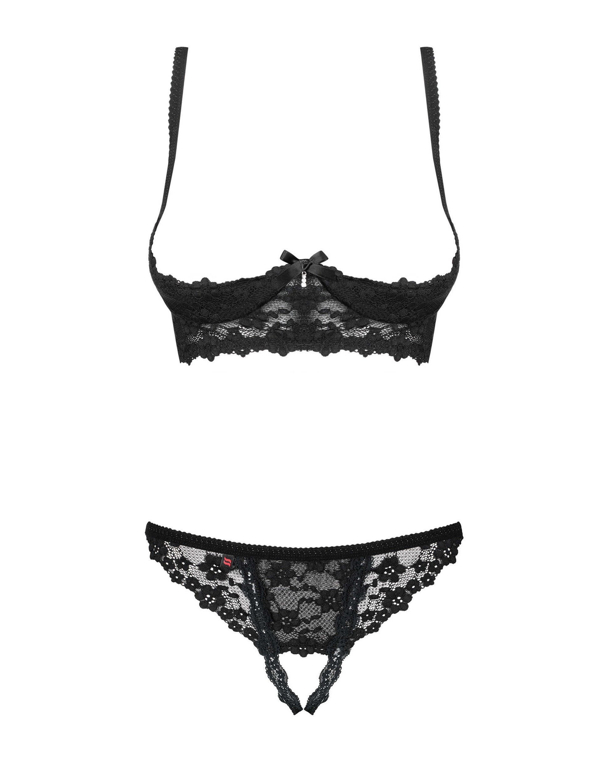 Letica Ensemble ouvert 2 pcs Noir · Obsessive · vue 5