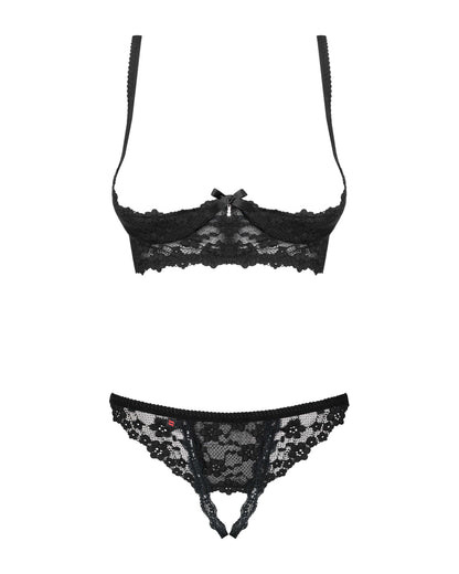 Letica Ensemble ouvert 2 pcs Noir · Obsessive · vue 5