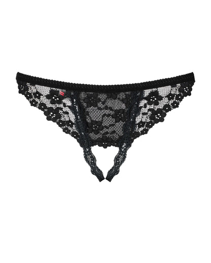 Letica String ouvert Noir · Obsessive · vue 5