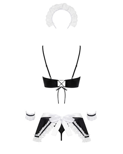 Maid set Costume de soubrette Noir · Obsessive · vue 5