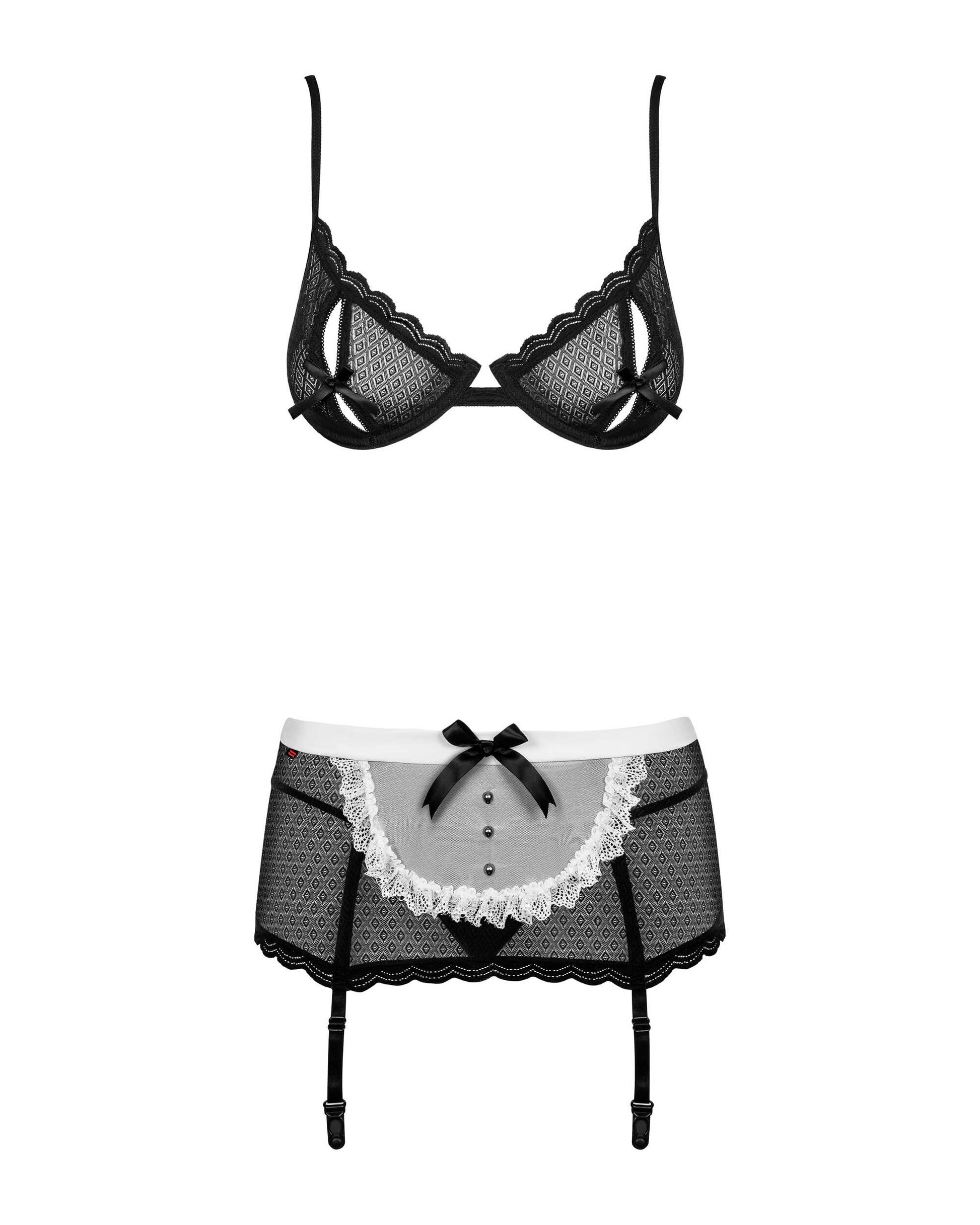 Maidme Costume Noir et blanc · Obsessive · vue 5