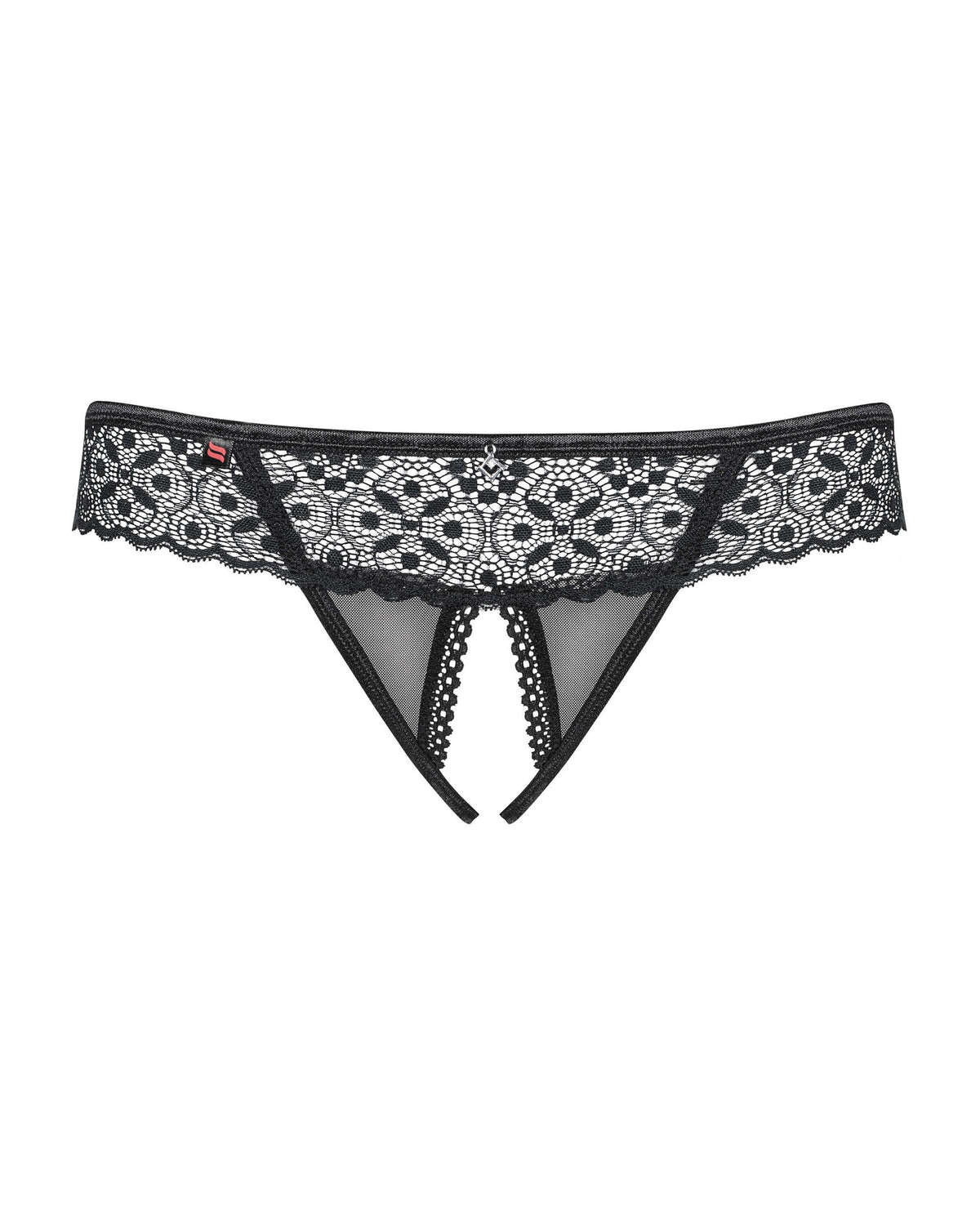 Shibu String ouvert Noir · Obsessive · vue 5