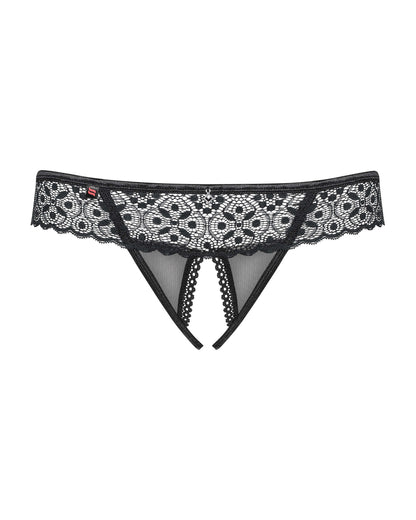 Shibu String ouvert Noir · Obsessive · vue 5