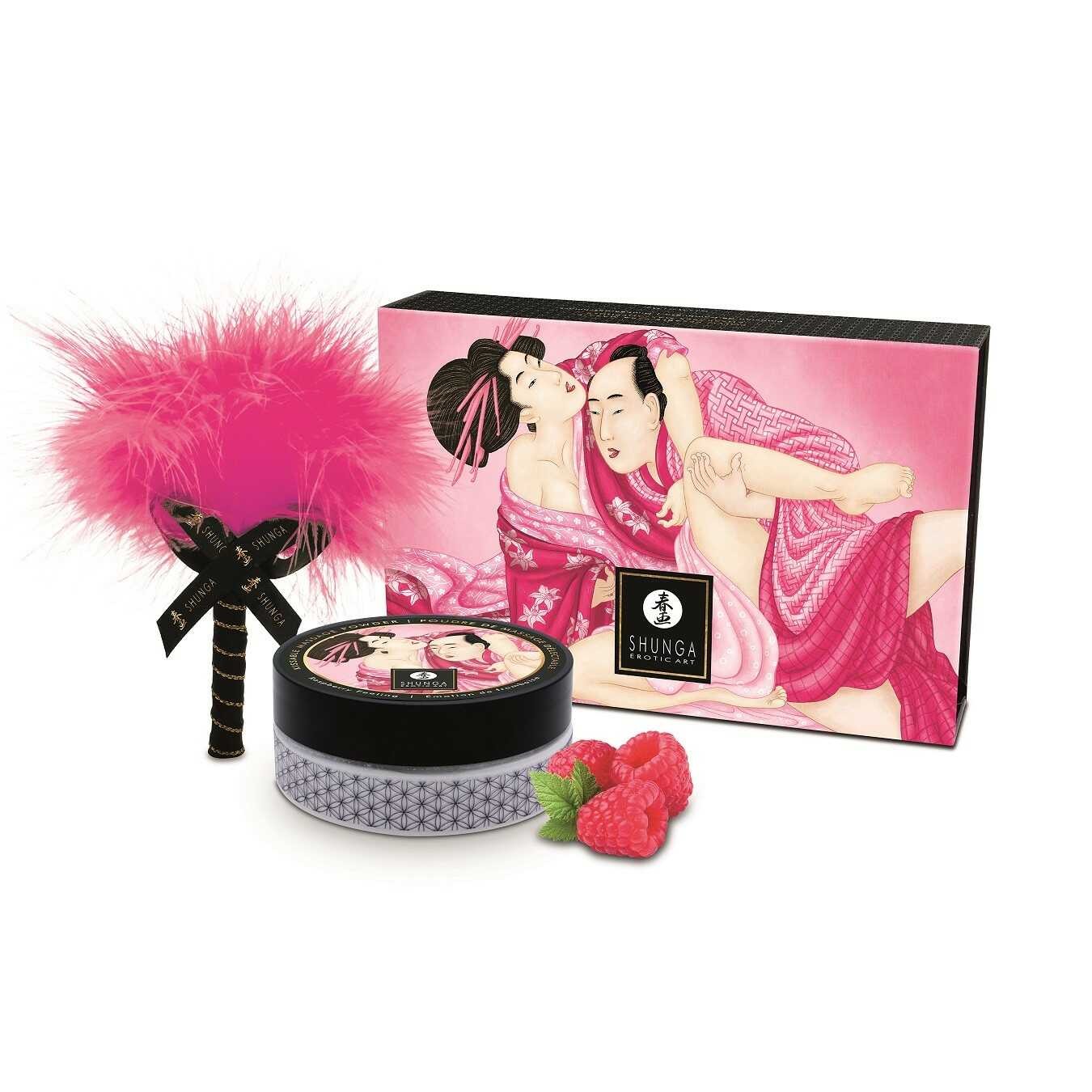 Poudre de massage délectable Emotion de framboise · Shunga