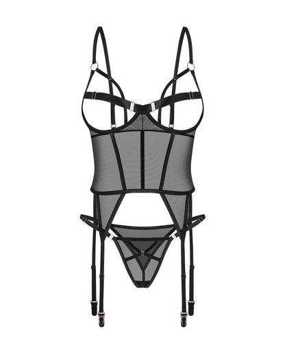 Euridia corset et string Noirs · Obsessive · vue 4