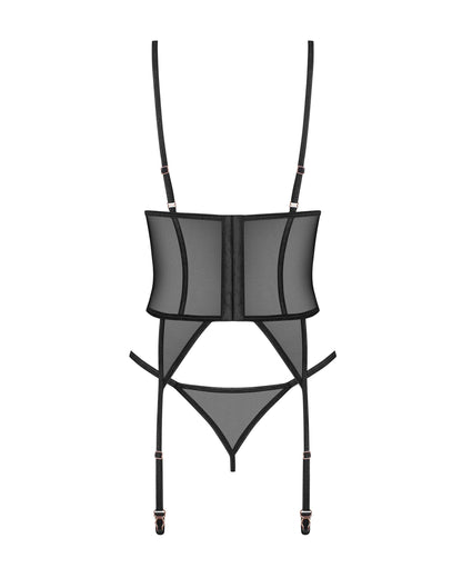 Euridia corset et string Noirs · Obsessive · vue 5