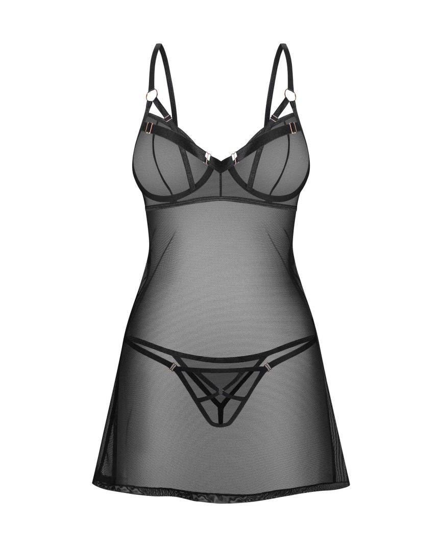 Euridia Nuisette et string Noirs · Obsessive · vue 3