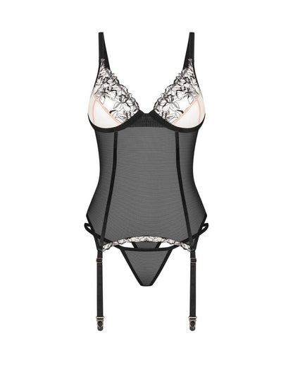 Vila blanes corset et string Noirs · Obsessive · vue 3