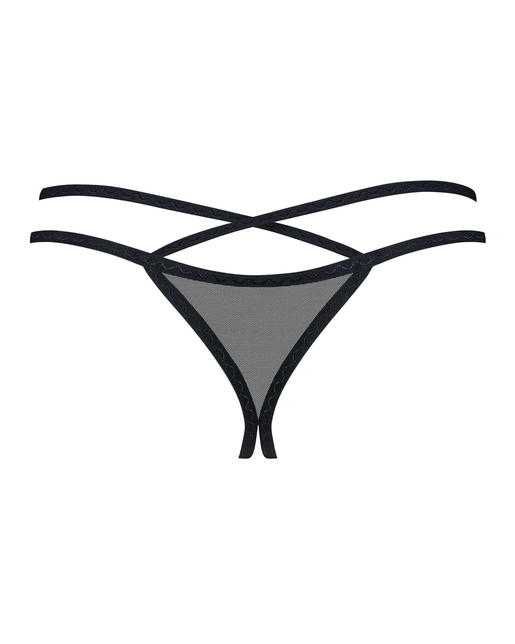Vila blanes string ouvert Noir · Obsessive · vue 5