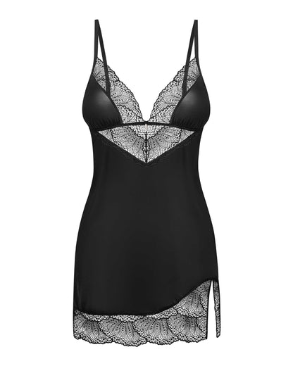 Lobellis nuisette et string Noirs · Obsessive · vue 5