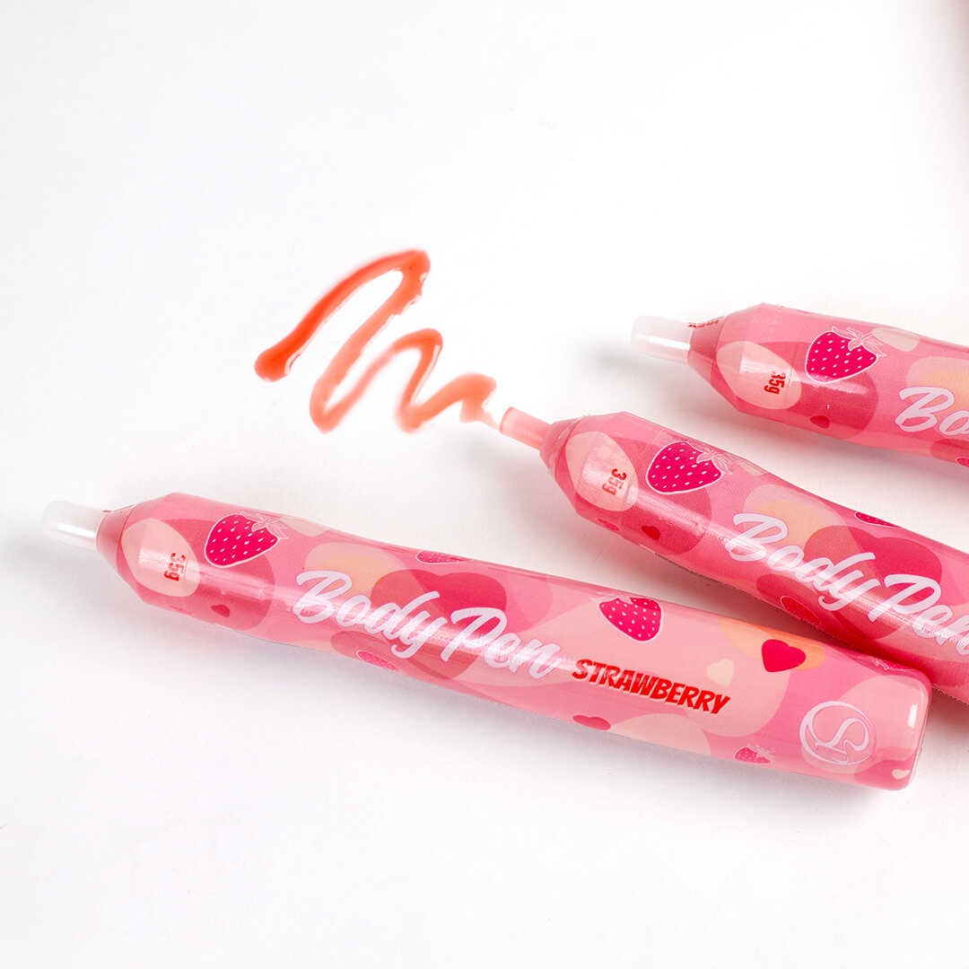 Stylo comestible Fraise sans bretelles · Secret Play · vue 2