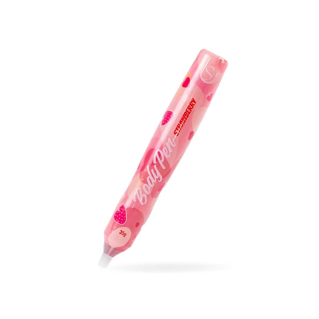 Stylo comestible Fraise sans bretelles · Secret Play