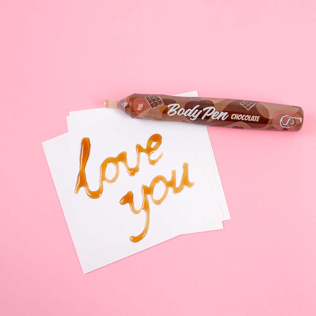 Stylo comestible Chocolat sans bretelles · Secret Play · vue 5
