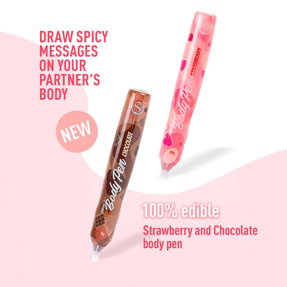 Présentoir stylos comestibles fraise et chocolat Secret Play
